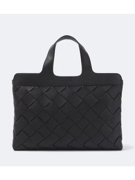 Servietă Bottega Veneta din piele negru