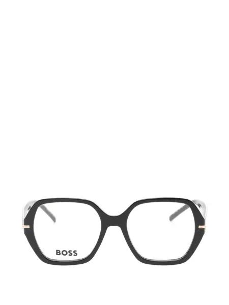Ochelari de soare Boss cu imprimeu geometric negru