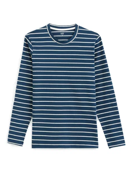 Tricou cu mânecă lungă Celio cu mâneci lungi albastru