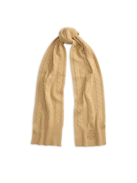 Lauren Ralph Lauren szalik z wełną brązowa