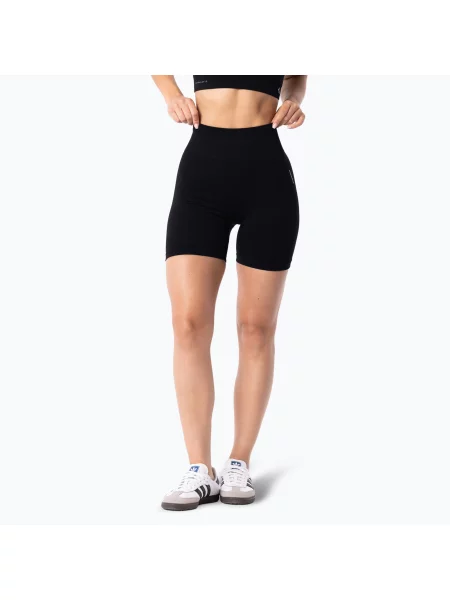 Női sport rövidnadrág Carpatree Simply Seamless pure black. Méret: XL fekete