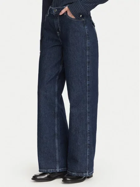 Guess Jeans Farmer Sötétkék Wide Leg