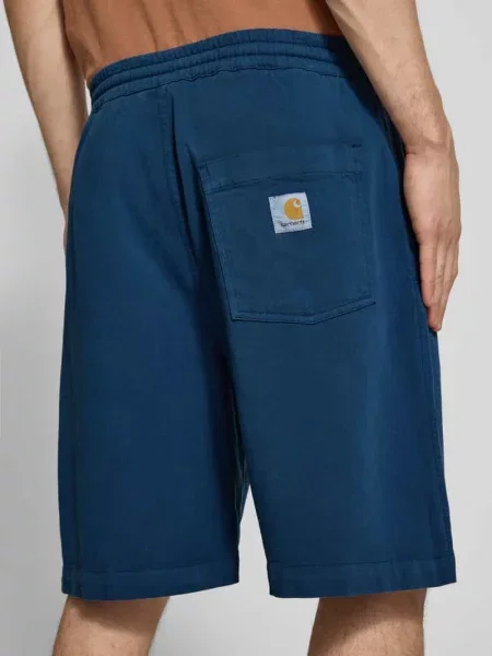 Szorty z kieszenią z tyłu model Floyde' Carhartt Work In Progress granatowe