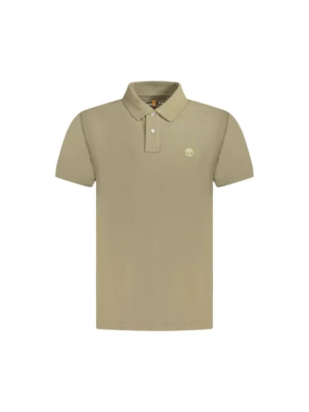 Koszulka polo Timberland klasyczna z logo brązowa