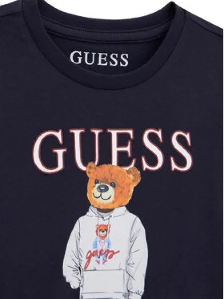 Guess Majica Tamnoplava Regular Fit