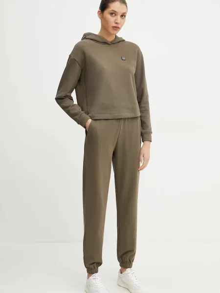 Pulover Armani Exchange s kapuco zelena