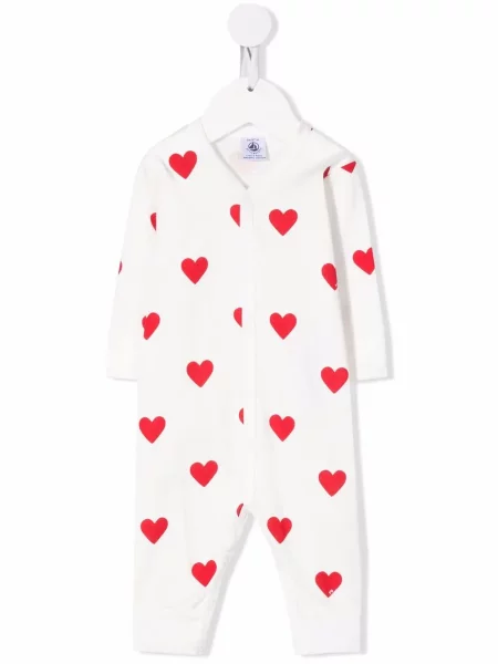 Krótki kombinezon dziecięcy Petit Bateau biały
