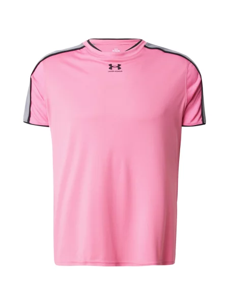 UNDER ARMOUR Funkčné tričko Challenger sivá / svetloružová čierna