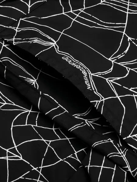 Pantaloni scurți Neighborhood cu imagine negru