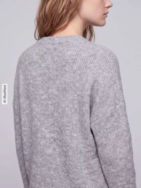Sweter z dzianiny o kroju regular fit z dodatkiem wełny model ‘JERICO’ Only