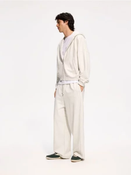 Reserved Pantaloni loose deschis gri