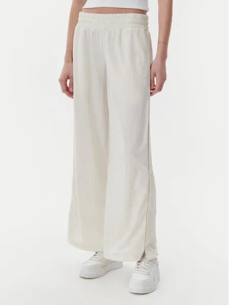 Панталон Puma с ниска талия бежово