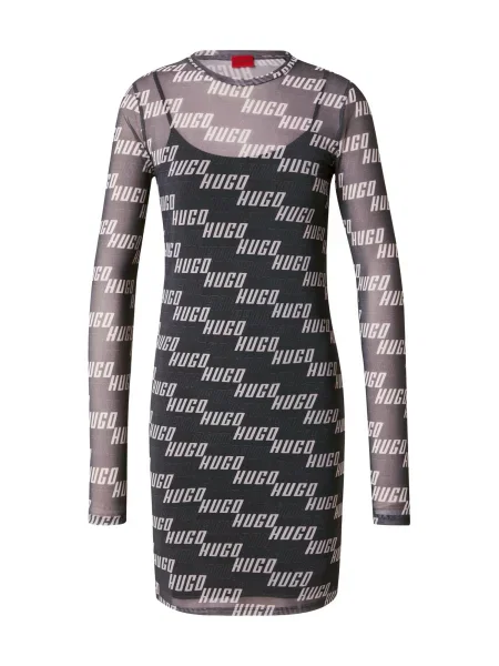 HUGO Rochie de zi Gri negru