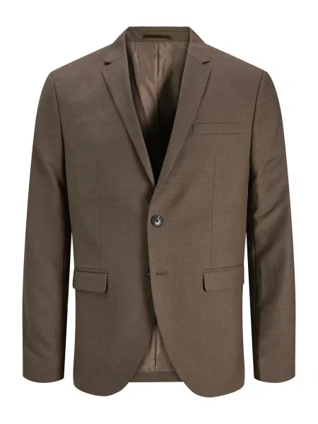 JACK & JONES Společenské sako JPRSOLARIS čokoládová