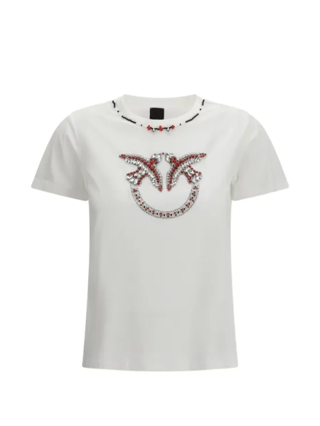 Koszulka Pinko z koralikami biała