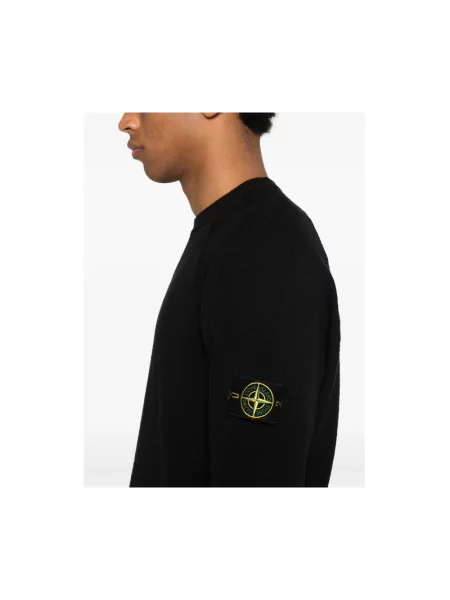 Sweter Stone Island z kamieniami czarny