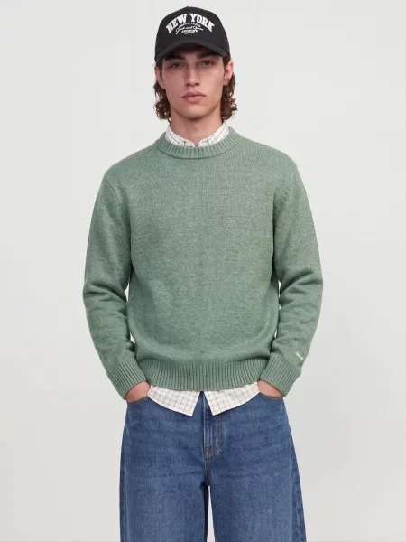 JACK & JONES Pulover JORNorrebro amestecat verde