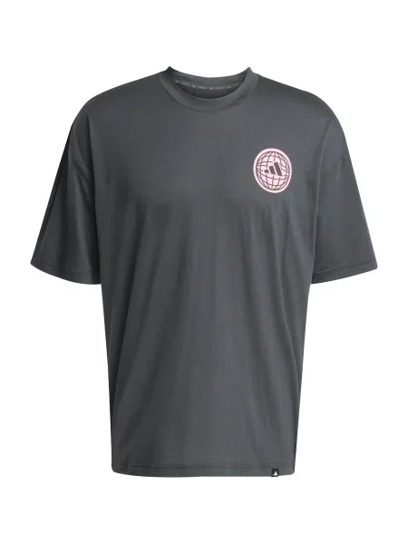 ADIDAS PERFORMANCE Funkční tričko GFX Glob růžová černá