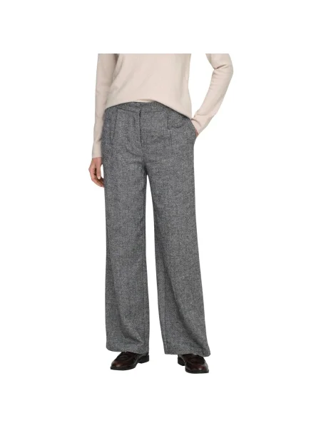Pantaloni Only de lână gri