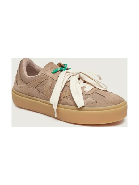INUIKII Sneakers LYNN | piele întoarsă bej