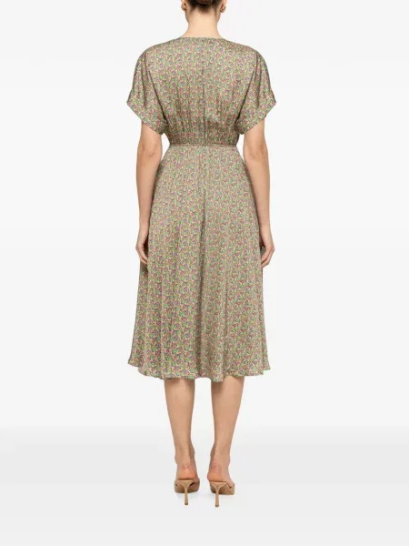 Rochie midi Nissa din dantelă verde