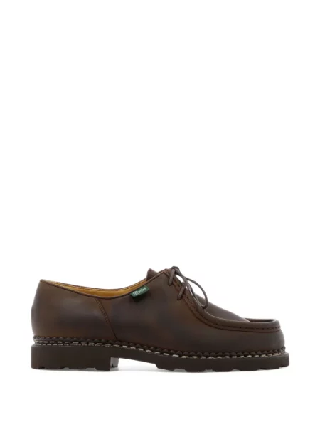 Pantofi loafer Paraboot cu șireturi din dantelă maro