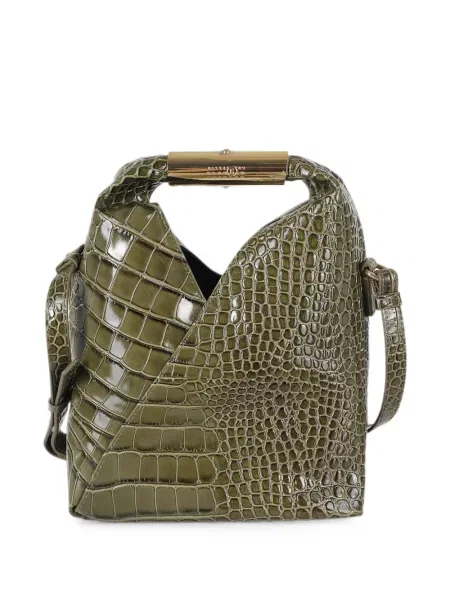Geantă Mm6 Maison Margiela din piele verde