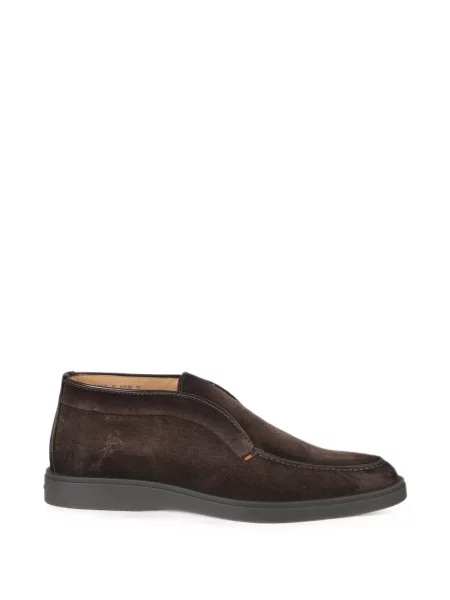 Ghete desert Santoni din piele de căprioară maro