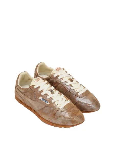 Sneakersy Autry brązowe