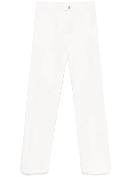 Blugi drepți Ferragamo alb