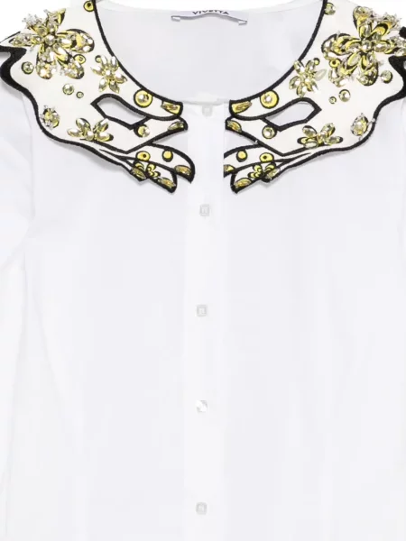 Koszula Vivetta z kryształkami biała