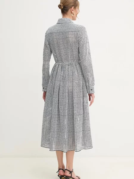 Liviana Conti sukienka midi rozkloszowana czarny