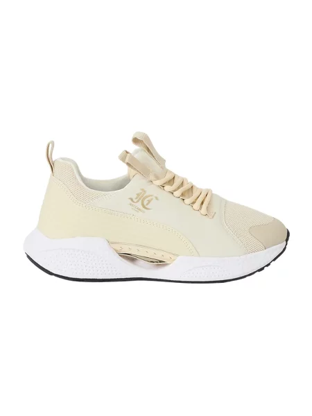 Sneakersy Just Cavalli z logo żółte