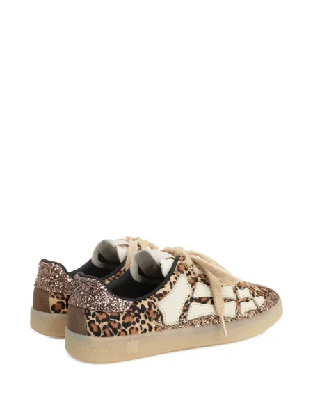 Sneakerși Amiri cu imagine cu model leopard maro