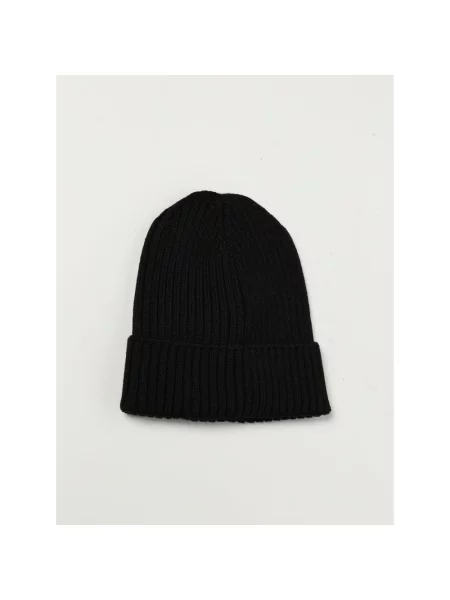 Dzianinowa czapka Moncler czarna