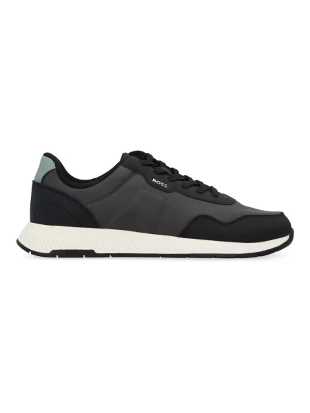 Sneakersy Boss skórzane czarne