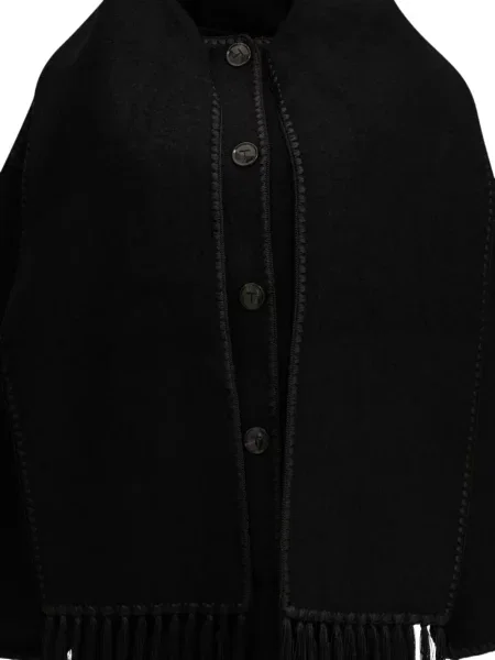 Geacă Toteme cu broderie negru