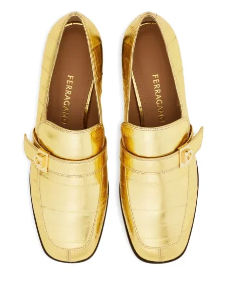 Pantofi loafer Ferragamo auriu