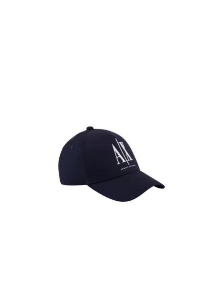 Czapka z daszkiem Armani Exchange niebieska