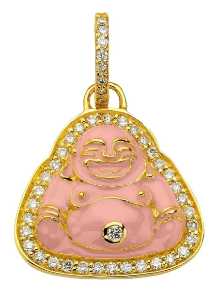 Pandantiv Buddha Mama galben