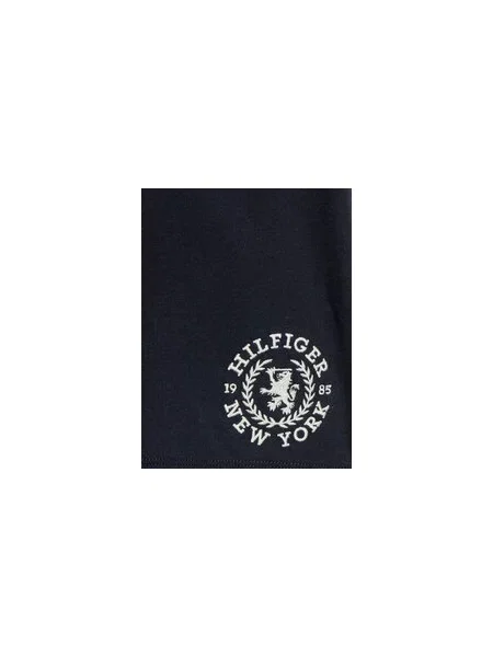 Tommy Hilfiger Marškinėliai Crest Logo D Tamsiai Regular Fit mėlyna
