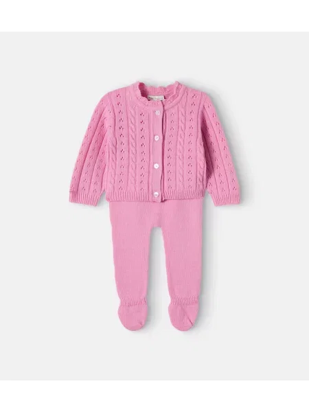 Gyerek kardigán Bebe Organic rózsaszín