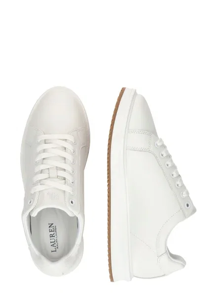 Sneakerși Lauren Ralph Lauren alb