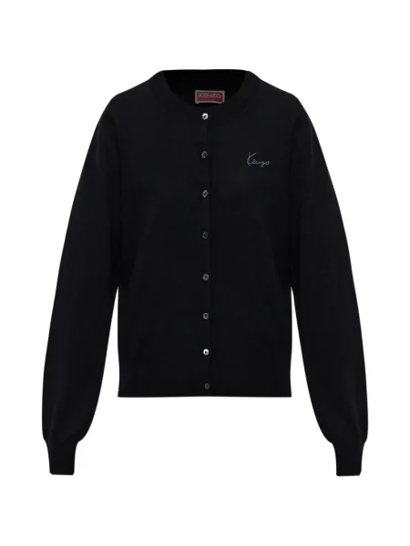 Cardigan Kenzo cu broderie de lână negru