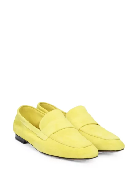 Pantofi loafer Doucal's din piele de căprioară galben