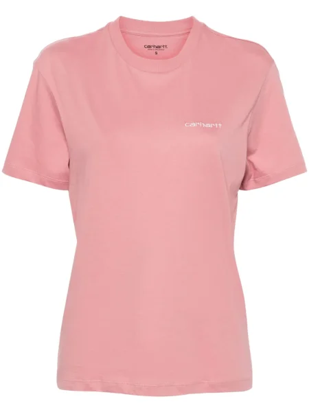 Tricou Carhartt Wip cu broderie roz