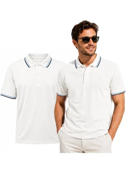 Tricou polo Lotto alb
