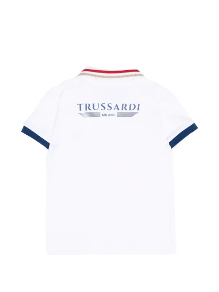 Koszulka polo dziecięca Trussardi biała