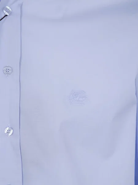Cămașă Etro cu broderie albastru