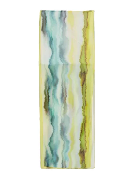 Bershka Fustă turcoaz / albastru închis / verde limetă / murdar alb